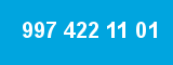 997 422 11 01 997 422 11 01